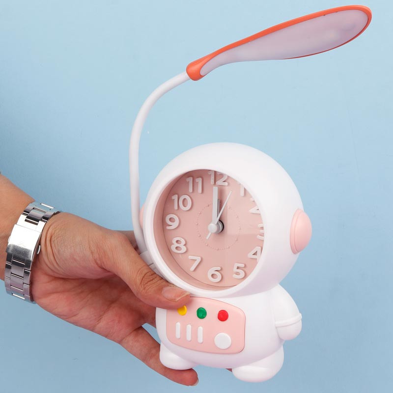 چراغ مطالعه فانتزی طرح ساعت Astronaut Alarm Clock NO.CD260