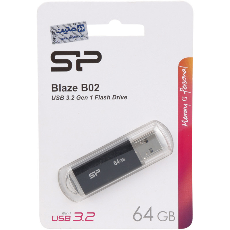 فلش 64 گیگ سیلیکون پاور Silicon Power Blaze B02 USB3.2