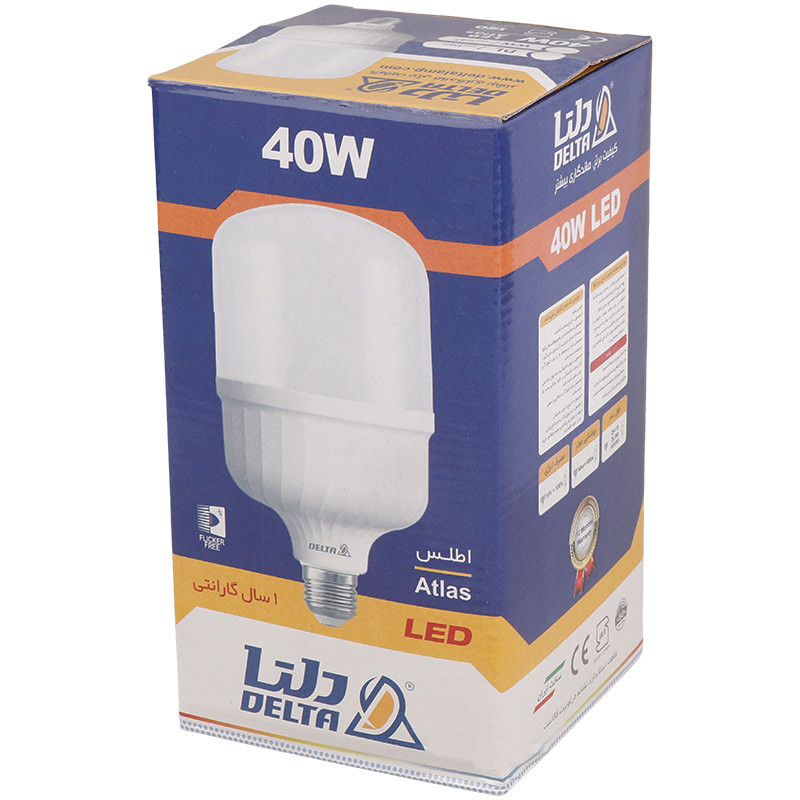 لامپ استوانه LED دلتا Delta Atlas E27 40W