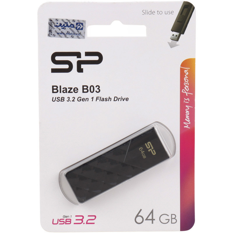 فلش 64 گیگ سیلیکون پاور Silicon Power Blaze B03 USB3.2