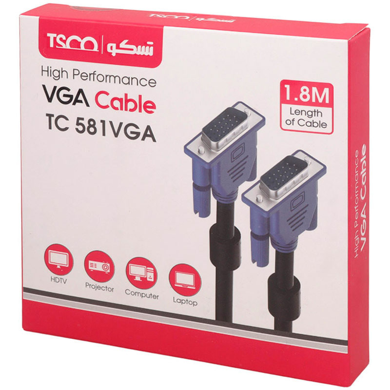 کابل TSCO TC 581 VGA 1.8m