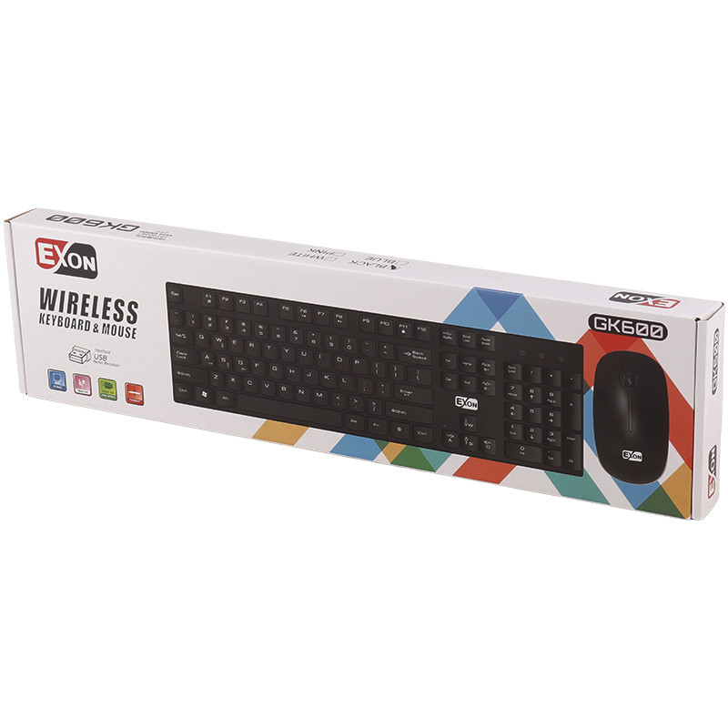 کیبورد و موس بی سیم اکسون GK600