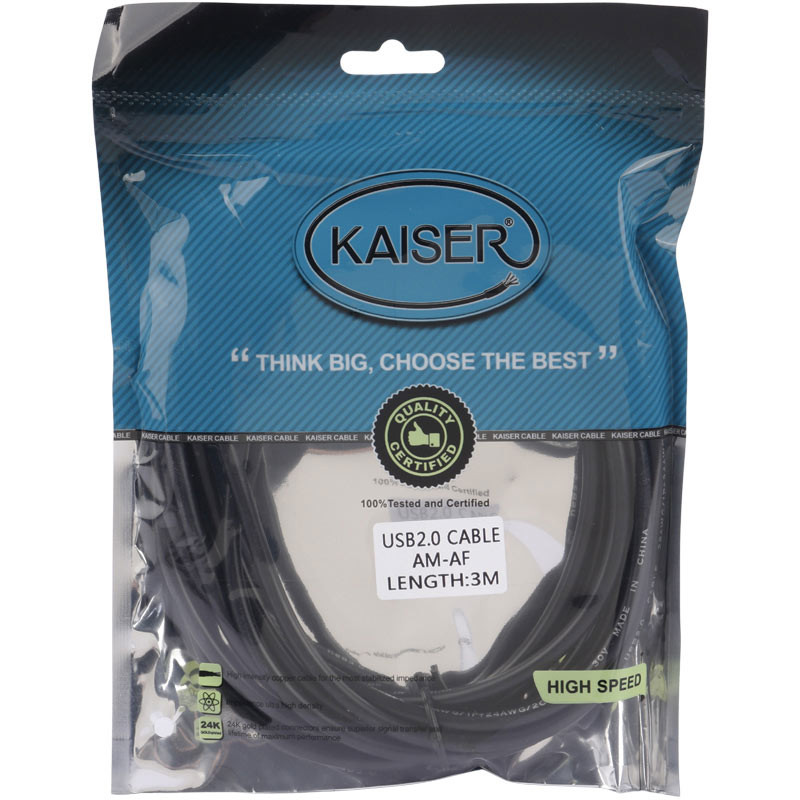 کابل افزایش طول Kaiser USB 3m