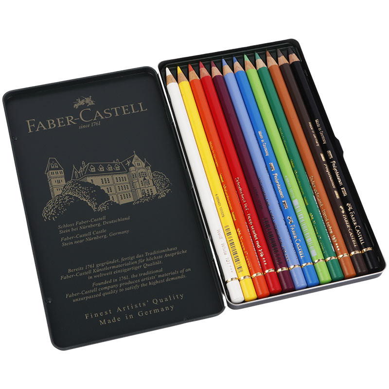 مداد رنگی 12 رنگ فابر کاستل Faber-Castell Polychromos 110012