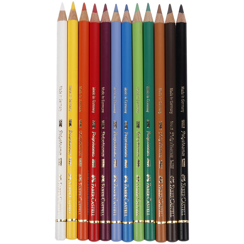مداد رنگی 12 رنگ فابر کاستل Faber-Castell Polychromos 110012