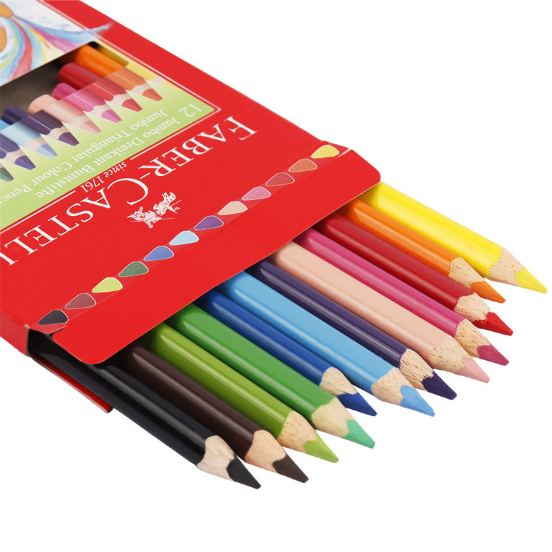 مداد رنگی 12 رنگ فابر کاستل Faber-Castell Jumbo 116501