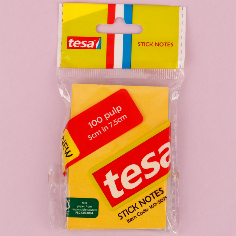 کاغذ یادداشت چسب دار Tesa 160-5075 7.5*5cm بسته 100 برگی