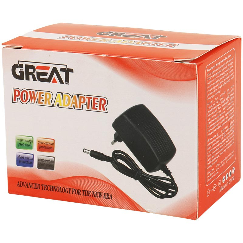 آداپتور برق Great 12V 1A