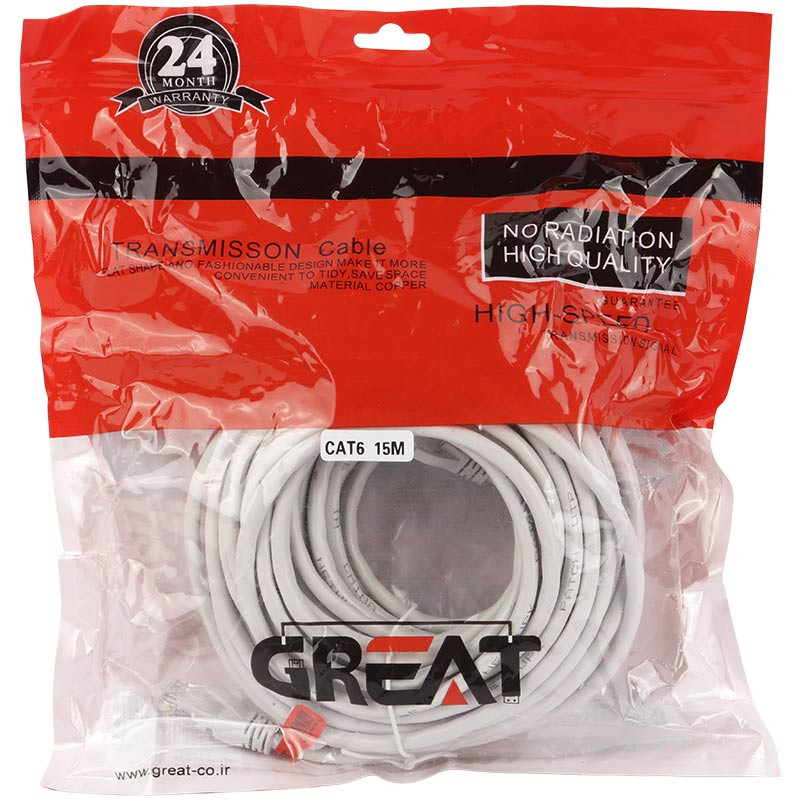 کابل شبکه Great Cat6 15m