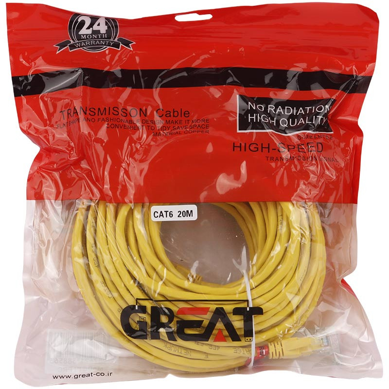 کابل شبکه Great Cat6 20m