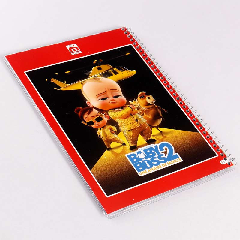 دفتر سیمی 50 برگ طرح کارتونی پسرانه نهال آلما کد 7599