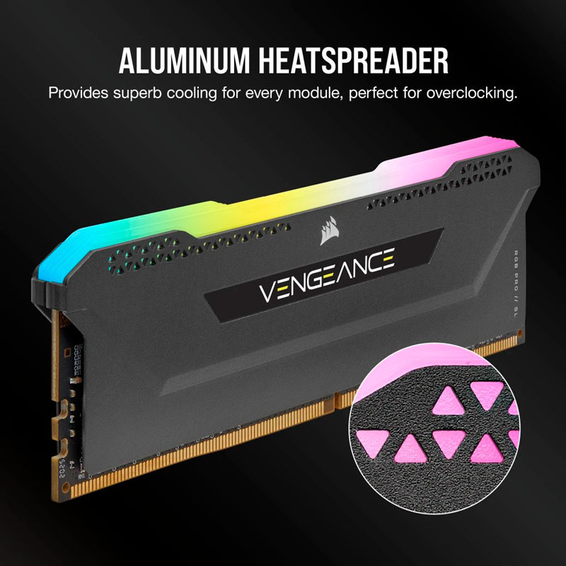 رم کامپیوتر Corsair Vengeance RGB Pro SL DDR4 32GB 3600MHz CL18 Dual