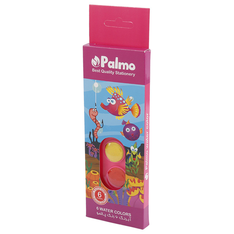 آبرنگ 6 رنگ پالمو Palmo NO.5201