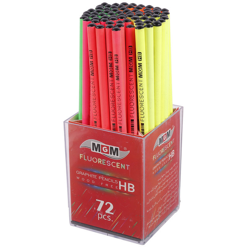 مداد مشکی ام جی ام MGM FLUORESCENT 2016 بسته 72 عددی