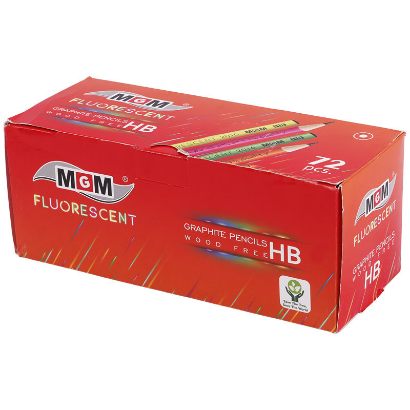 مداد مشکی ام جی ام MGM FLUORESCENT 2016 بسته 72 عددی