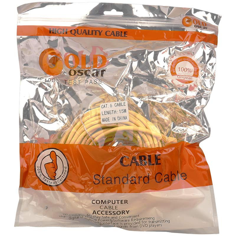 کابل شبکه Gold Oscar Cat6 15m