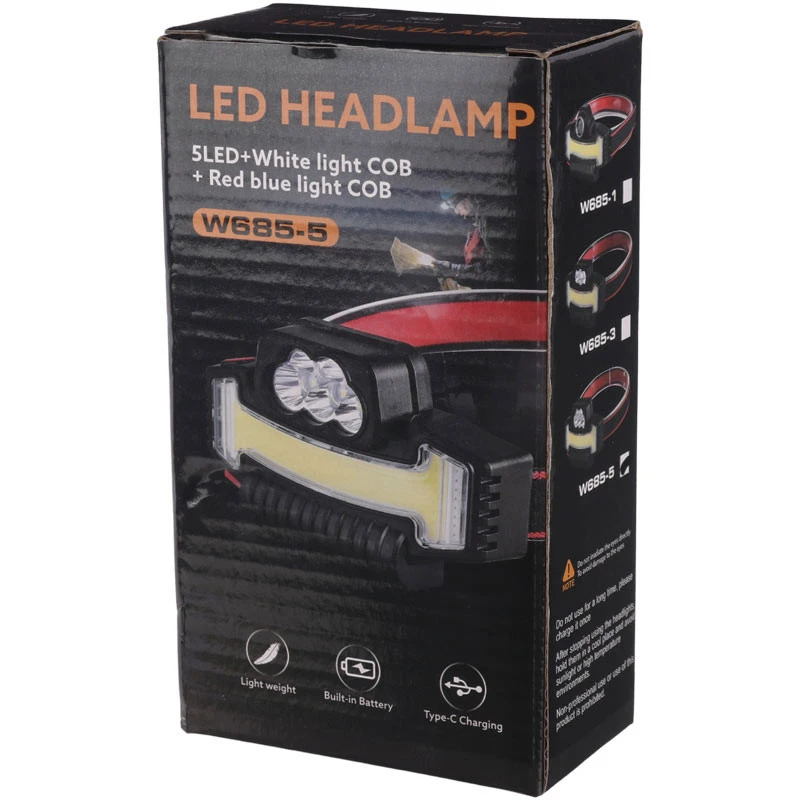 چراغ قوه پیشانی هدلایت شارژی W685-5