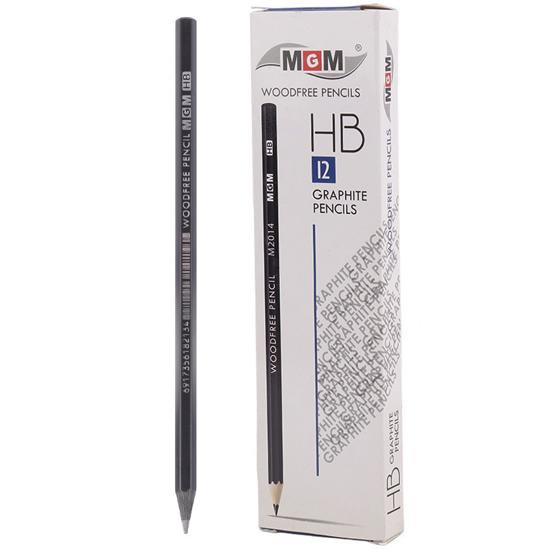مداد مشکی ام جی ام MGM M2014 بسته 12 عددی