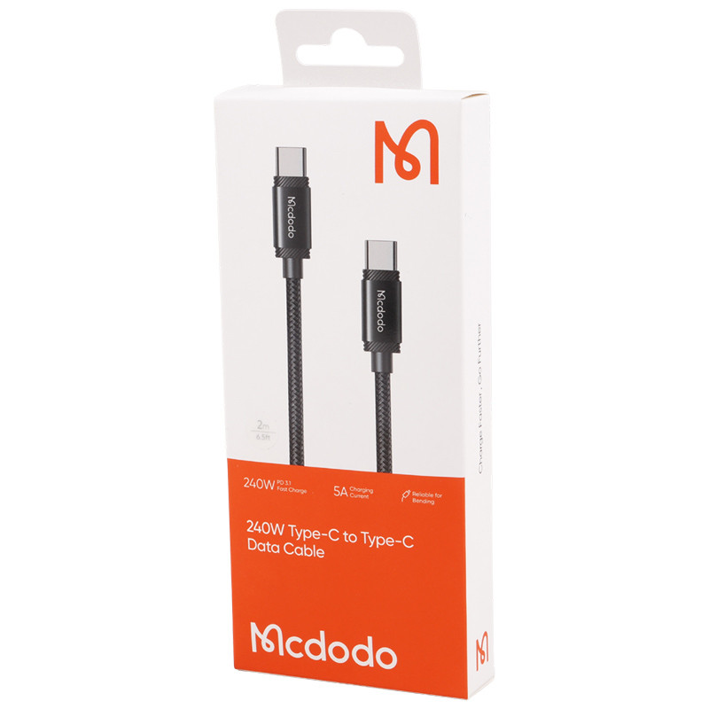 کابل تبدیل فست شارژ Mcdodo CA-3681 Type-C to Type-C PD 5A 240W 2m