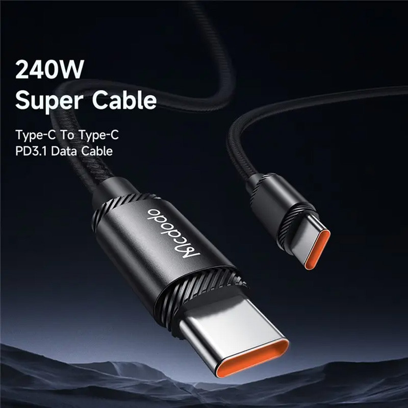 کابل تبدیل فست شارژ Mcdodo CA-3681 Type-C to Type-C PD 5A 240W 2m