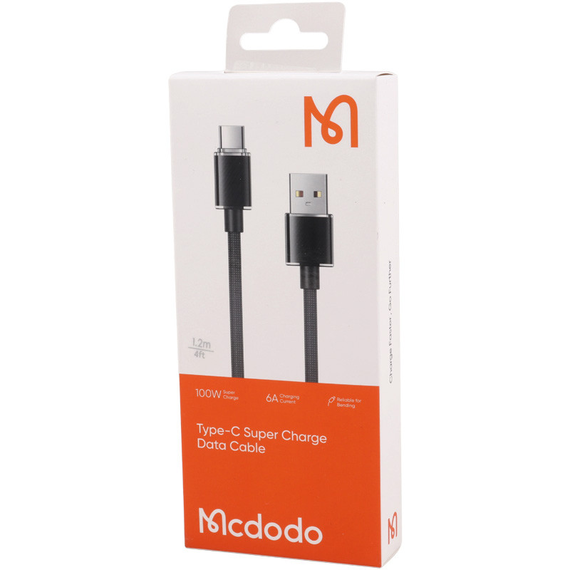 کابل تایپ سی فست شارژ Mcdodo CA-3650 6A QC4.0 100W 1.2m