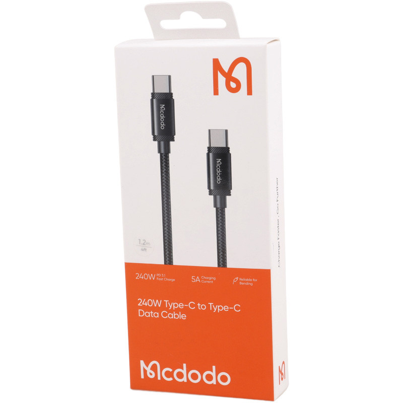 کابل تبدیل فست شارژ Mcdodo CA-3680 Type-C to Type-C PD 5A 240W 1.2m