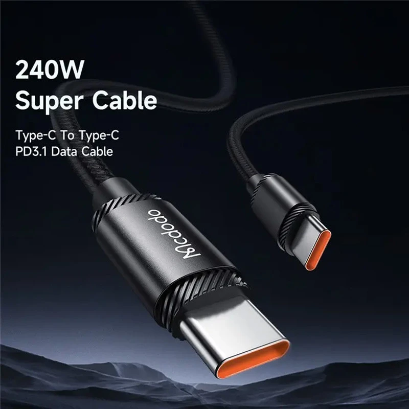 کابل تبدیل فست شارژ Mcdodo CA-3680 Type-C to Type-C PD 5A 240W 1.2m