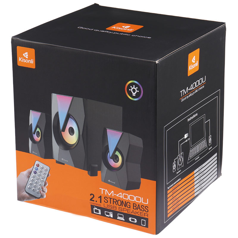 اسپیکر بلوتوثی رم و فلش خور Kisonli TM-4000U + ریموت کنترل