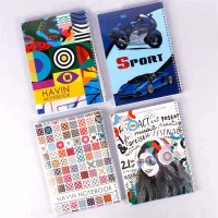 دفتر سیمی 100 برگ طرح کلاسیک هاوین کد 8213