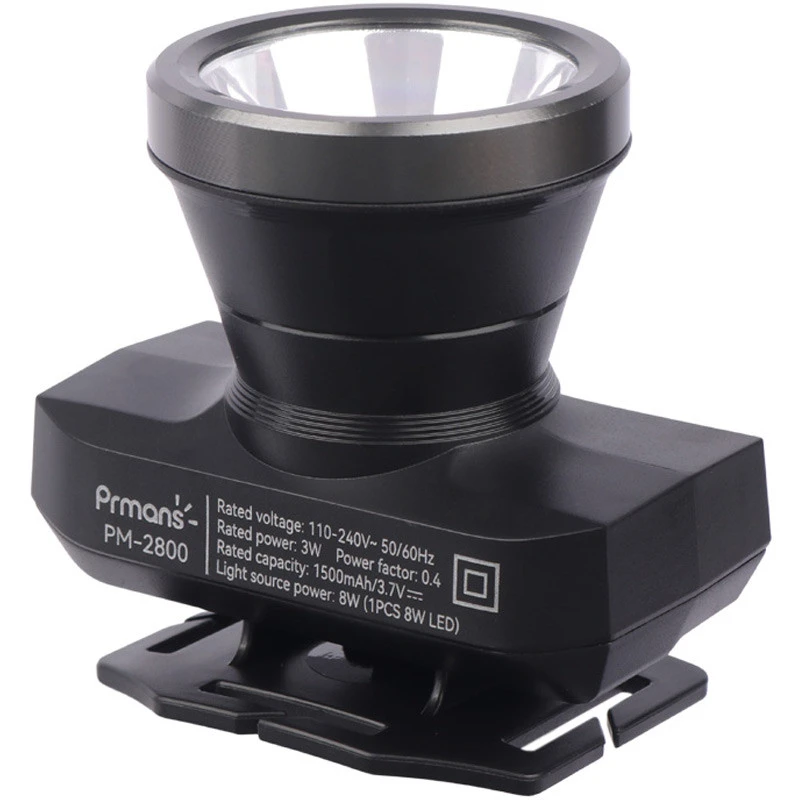 چراغ قوه پیشانی هدلایت شارژی Prmans PM-2800