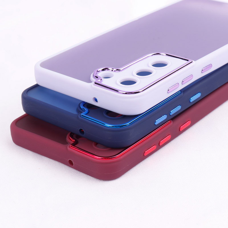 قاب PC متال ایرون مات محافظ لنزدار Samsung Galaxy S21 FE 5G