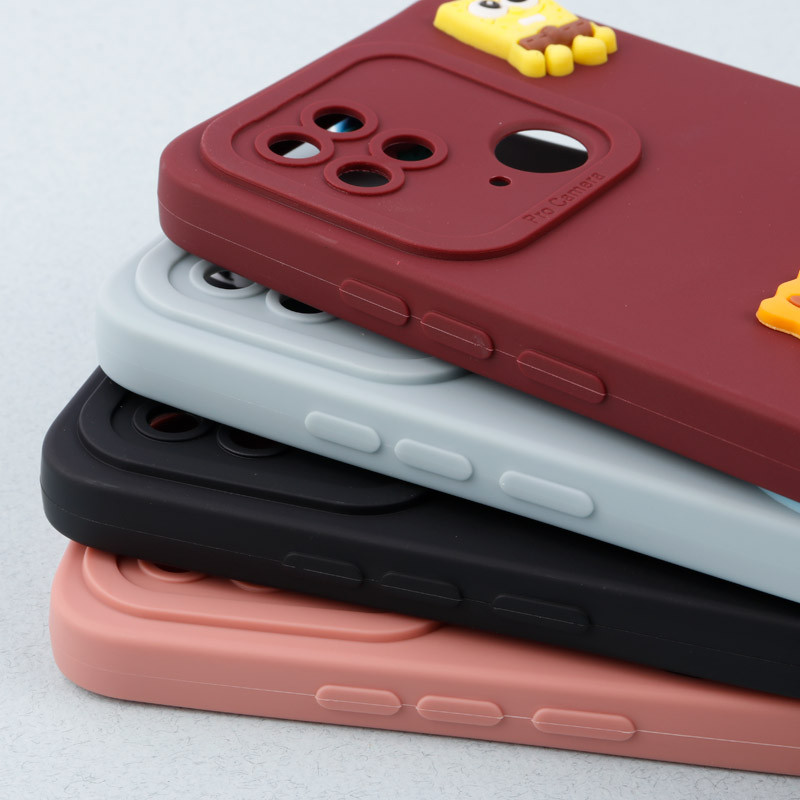 قاب عروسکی برجسته محافظ لنزدار Xiaomi Redmi 10C + آویز