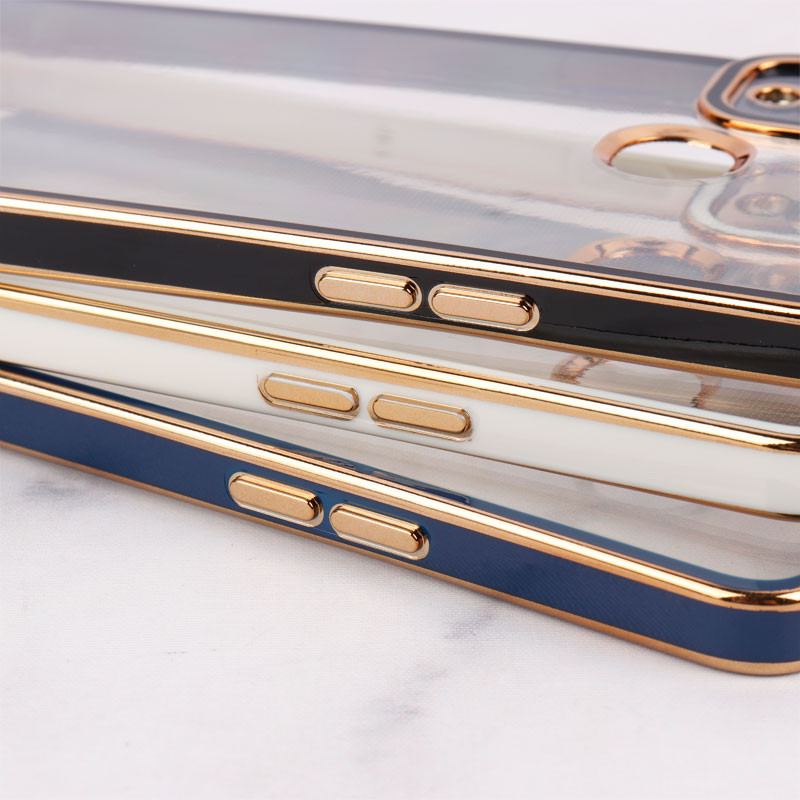قاب شفاف دور رنگی Space محافظ لنزدار Samsung Galaxy A10s