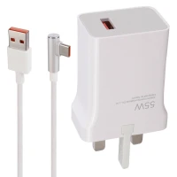 شارژر دیواری فست شارژ Xiaomi Redmi Note 12 Pro 5A PD 55W سرجعبه + کابل تایپ سی و جعبه گوشی