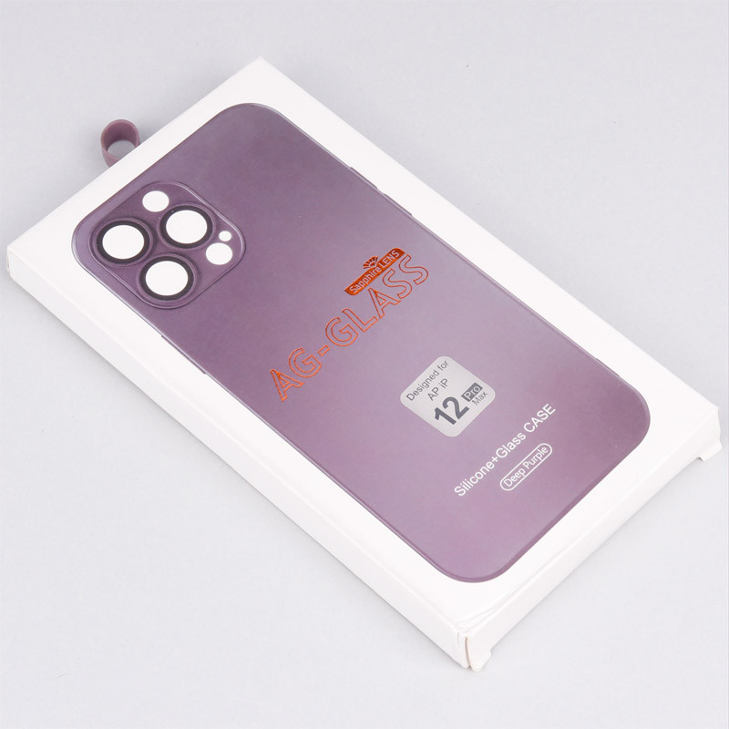 قاب پشت گلسی لیزری AG-GLASS محافظ لنز شیشه ای iPhone 12 Pro Max