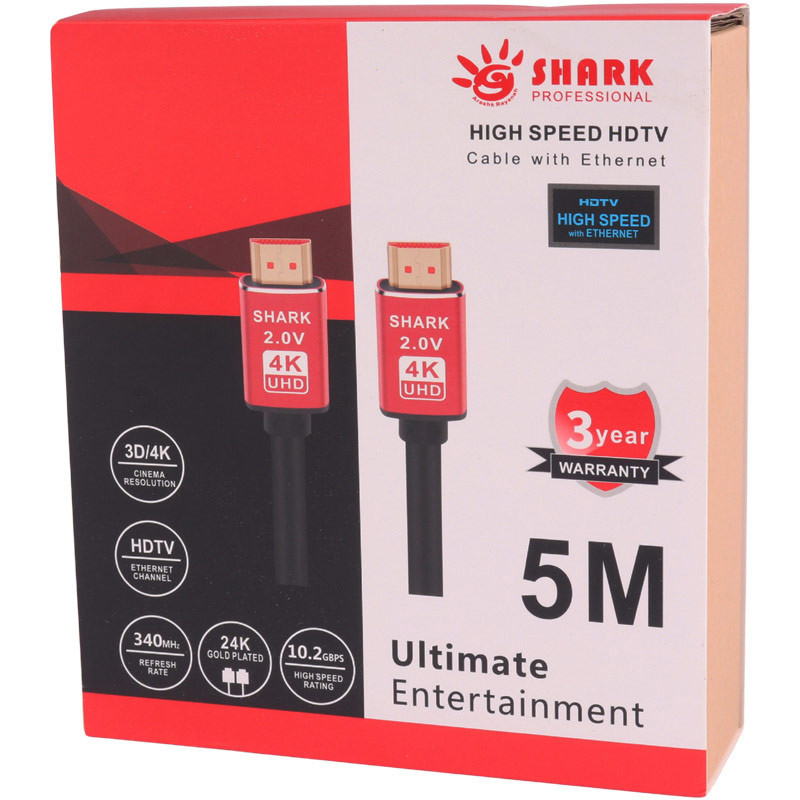 کابل Shark HDMI v2.0 4K 5m