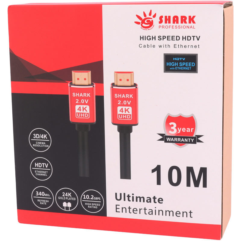 کابل Shark HDMI v2.0 4K 10m