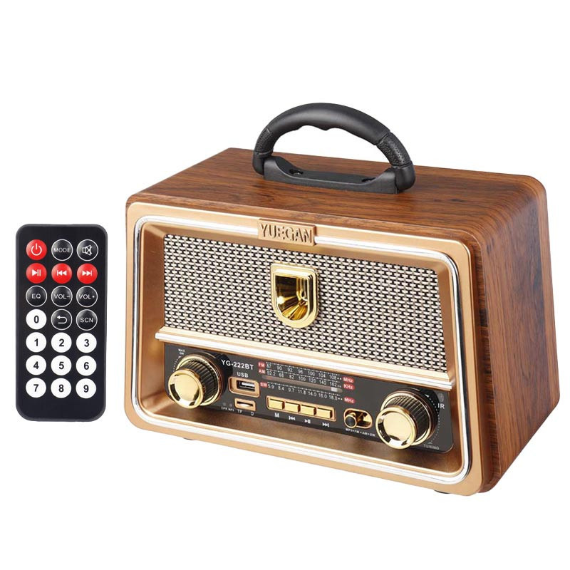رادیو اسپیکر بلوتوثی رم و فلش خور Yuegan YG-222BT + ریموت کنترل