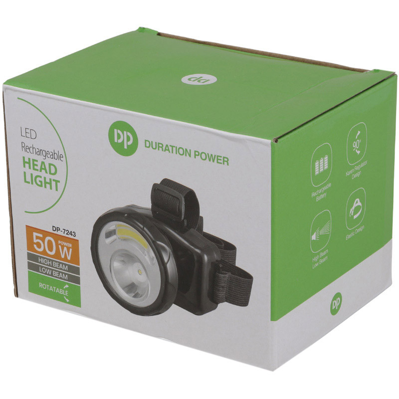 چراغ قوه پیشانی هدلایت شارژی DP.LED Light DP-7243