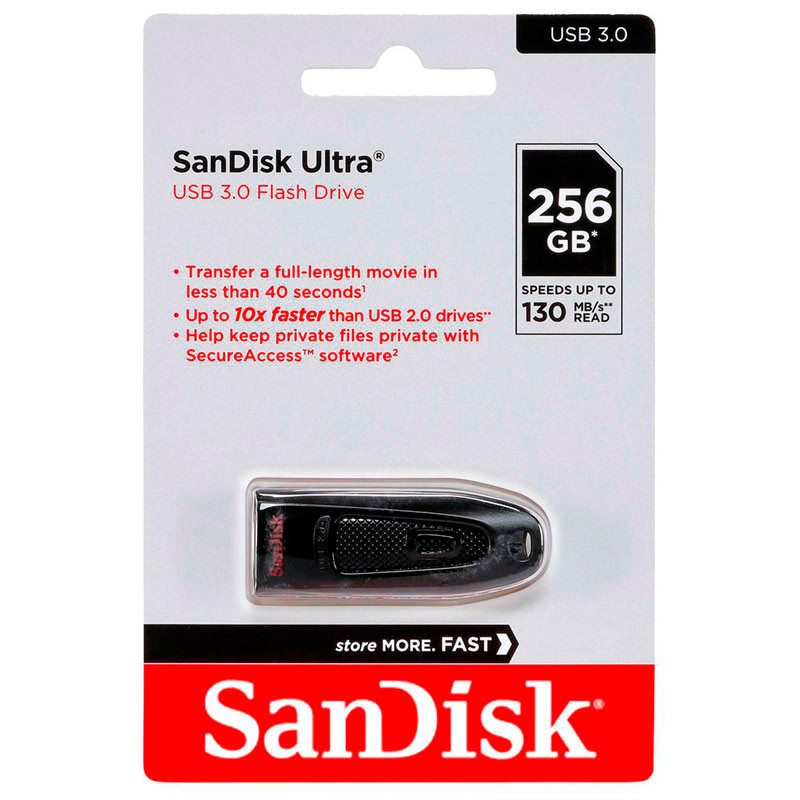 فلش 256 گیگ سن دیسک SanDisk Ultra CZ48 USB3.0