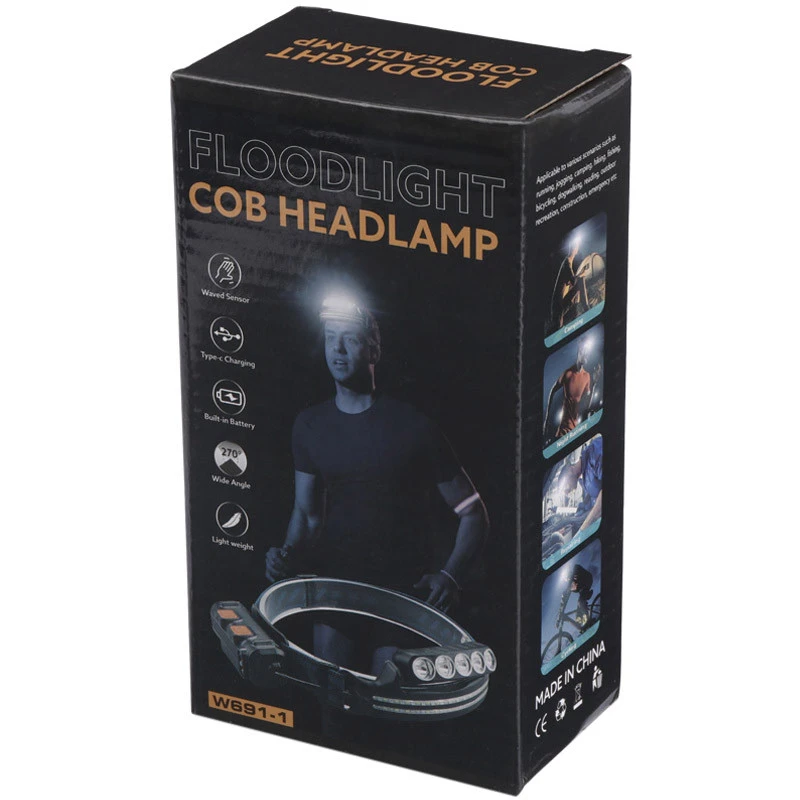 چراغ قوه پیشانی هدلایت شارژی W691-1