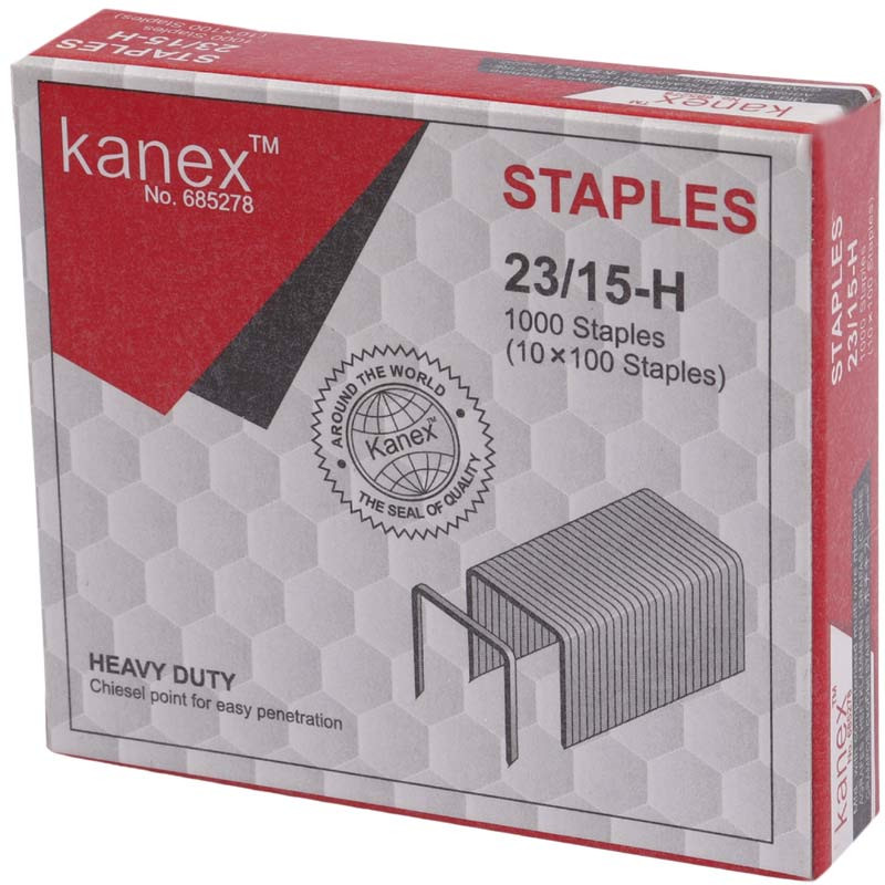 سوزن منگنه کانکس Kanex 685278 سایز 23/15 بسته 1000 عددی