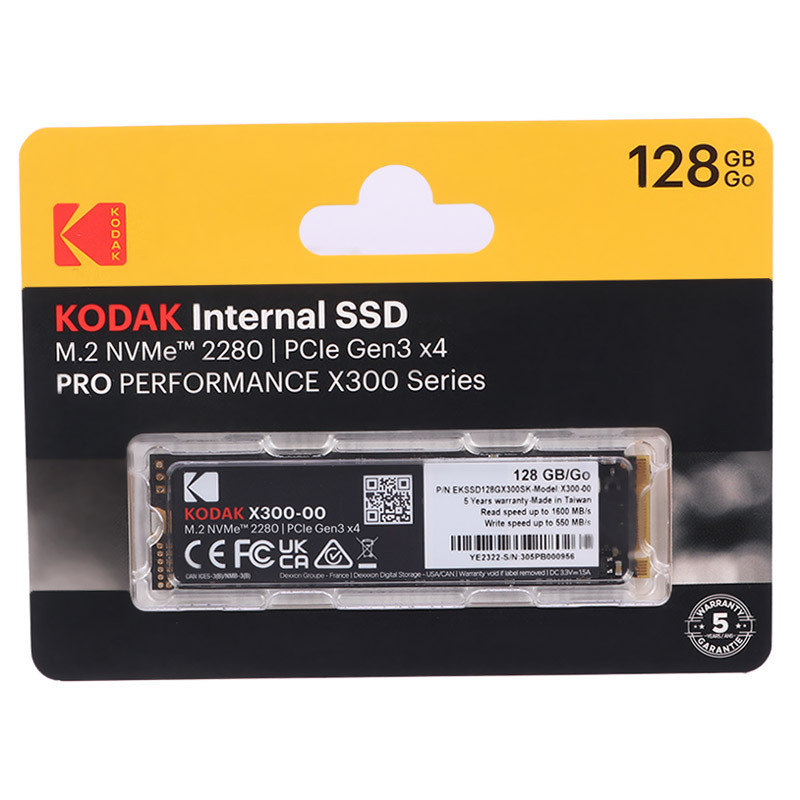حافظه SSD کداک Kodak X300 128GB M.2