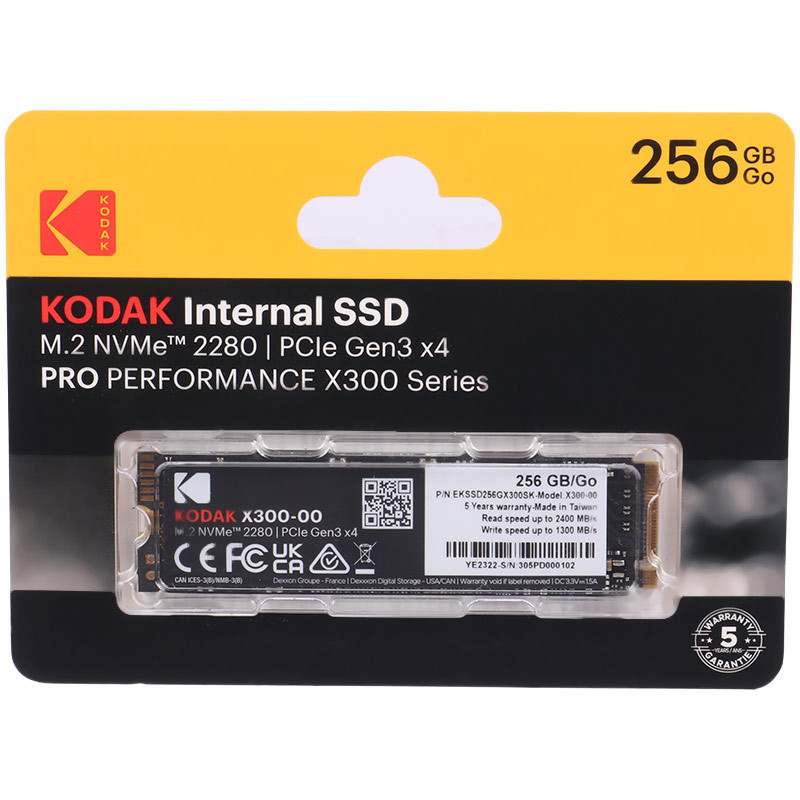 حافظه SSD کداک Kodak X300 256GB M.2