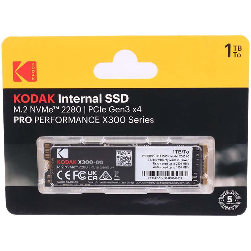 حافظه SSD کداک Kodak X300 1TB M.2