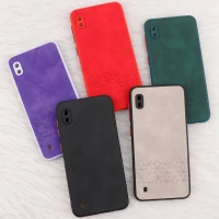 قاب چرمی طرحدار Smartphone محافظ لنزدار Samsung Galaxy A10