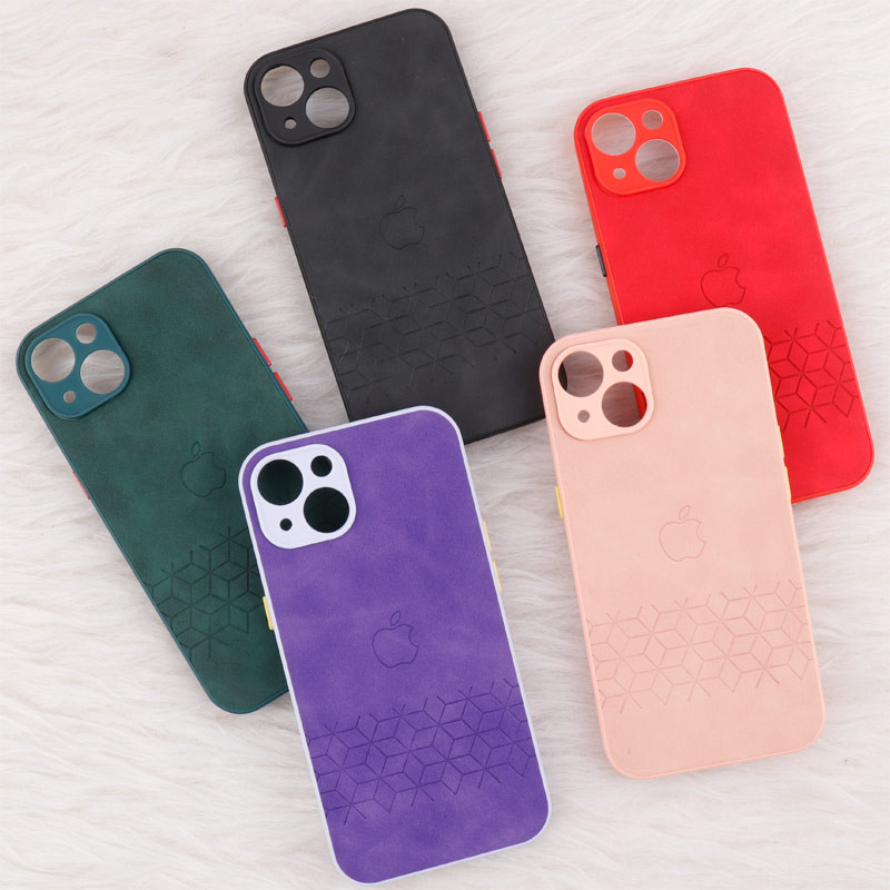 قاب چرمی طرحدار Smartphone محافظ لنزدار iPhone 13