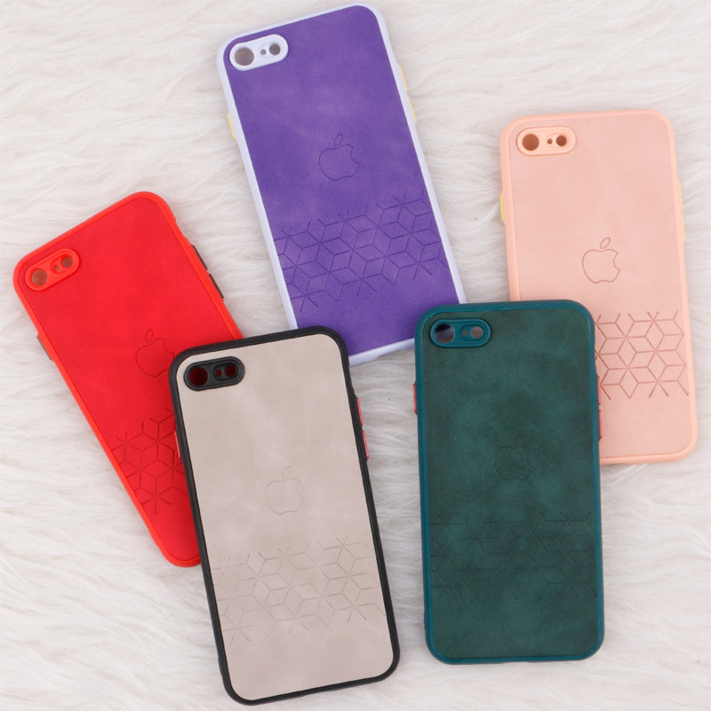 قاب چرمی طرحدار Smartphone محافظ لنزدار iPhone 7 / 8