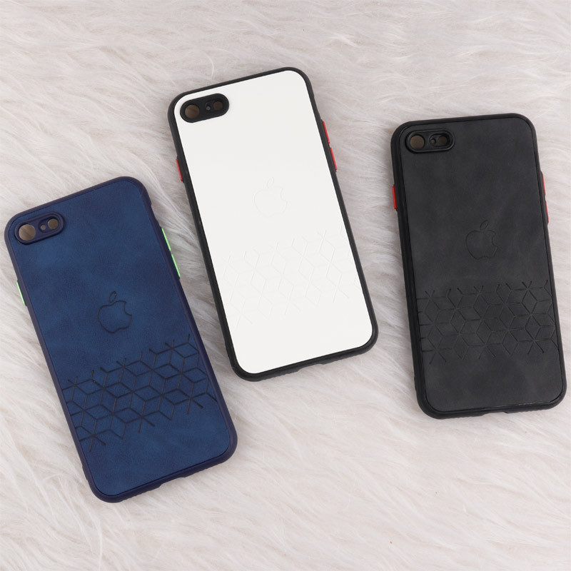 قاب چرمی طرحدار Smartphone محافظ لنزدار iPhone 7 / 8