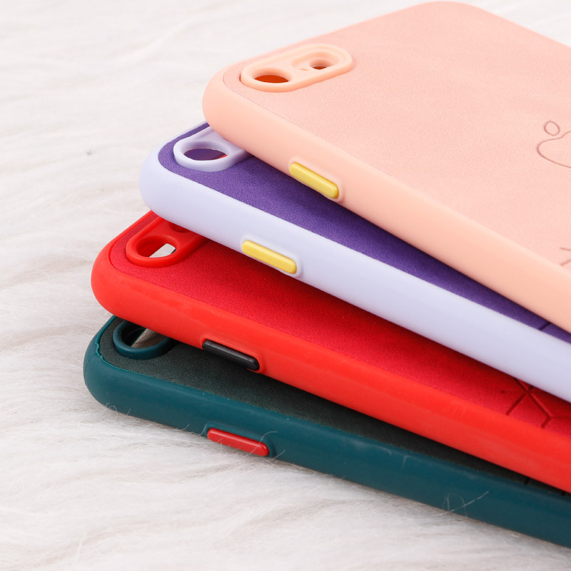 قاب چرمی طرحدار Smartphone محافظ لنزدار iPhone 7 / 8